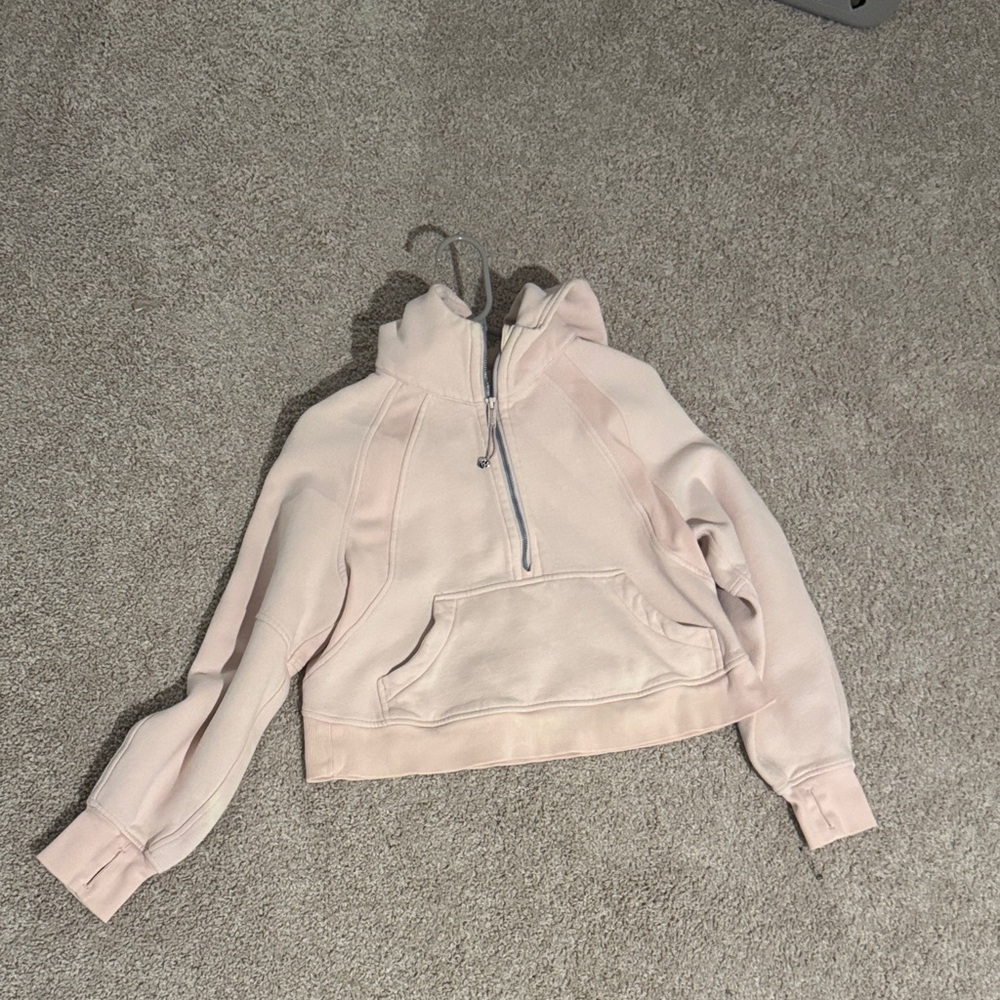 lululemon athletica Pink scuba Hoodie